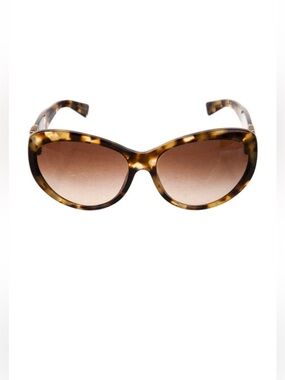Michael Kors Brown Tortoiseshell Acetate Oversize Sunglasses